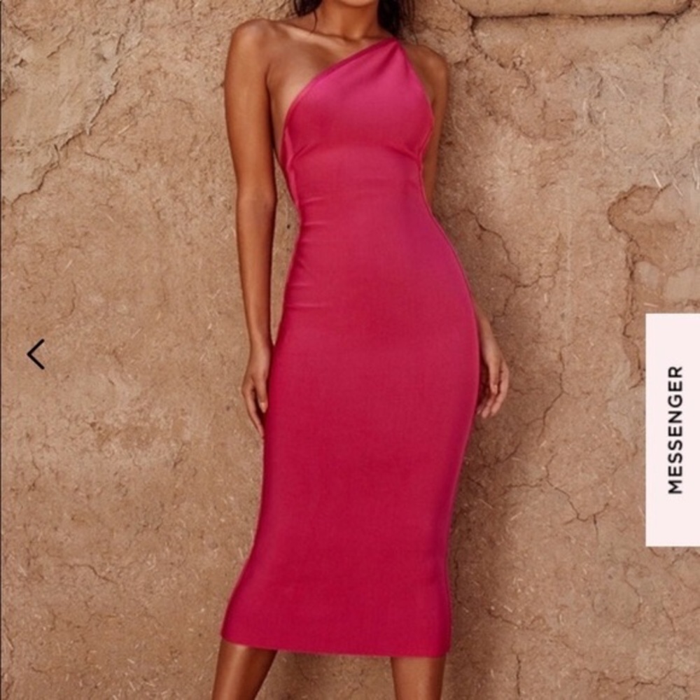 Pink House of CB bandage dress